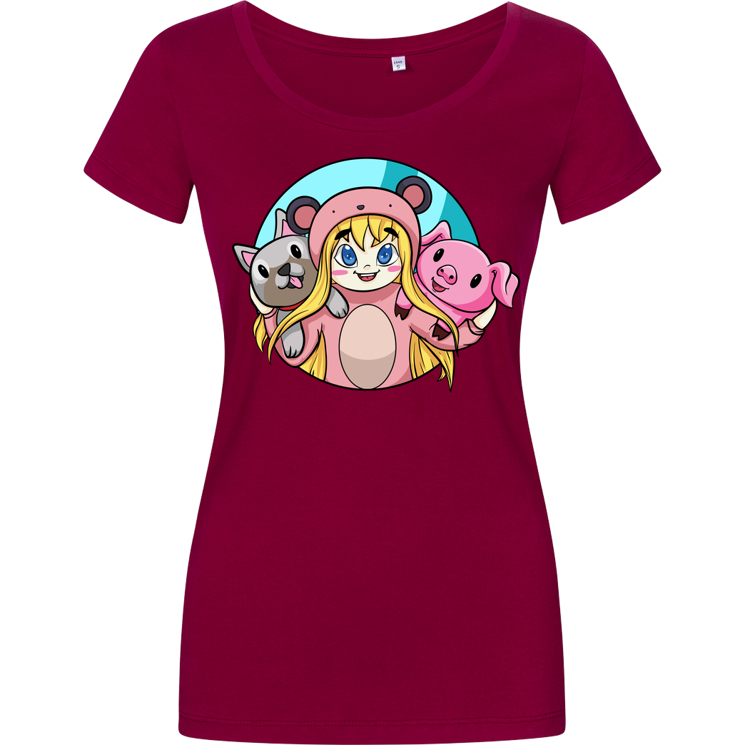 Isy Isy - Isy&Pets T-Shirt Damenshirt berry