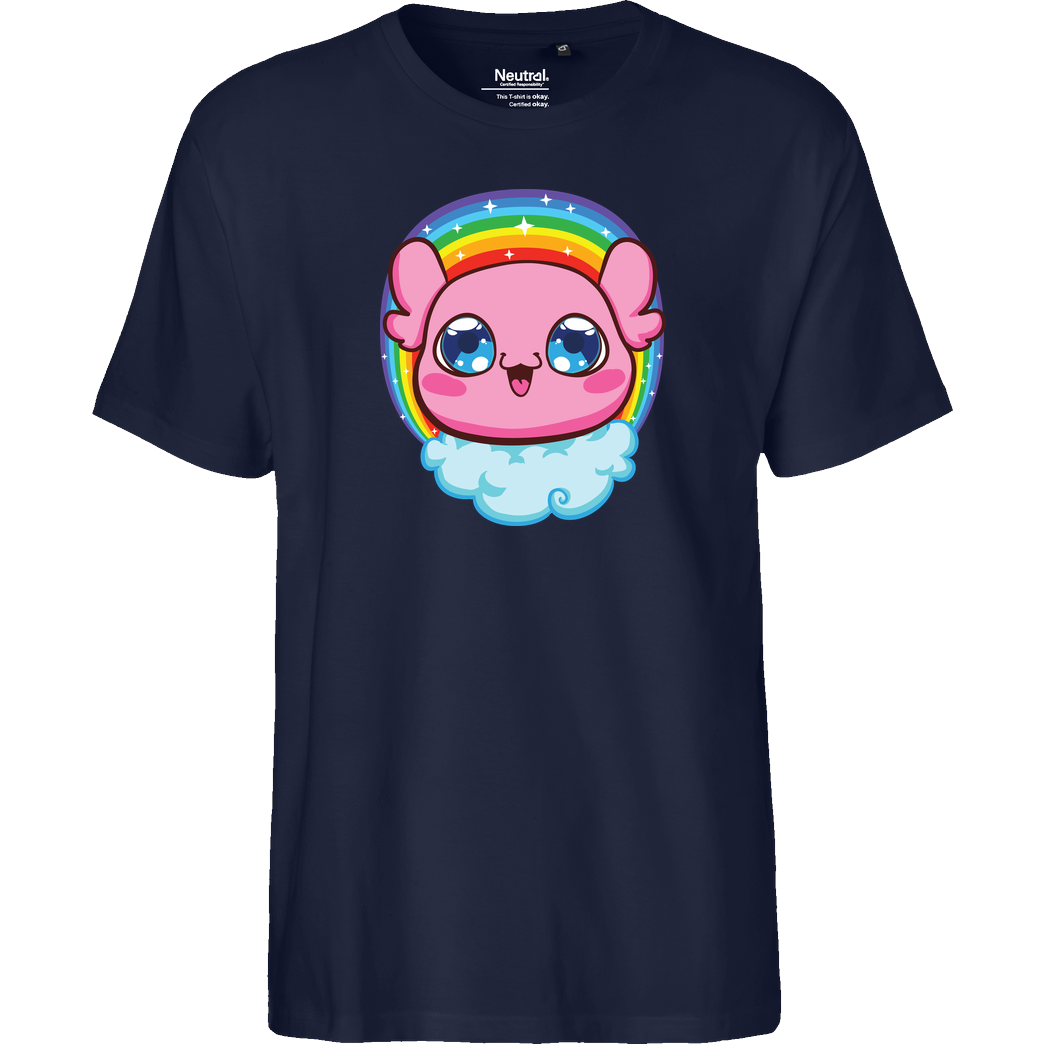 Isy Isy - Regenbogen Kora T-Shirt Fairtrade T-Shirt - navy